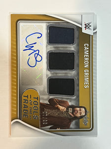 2022 Chronicles WWE Cameron Grimes Absolute Superstar Used Material Auto #7/99