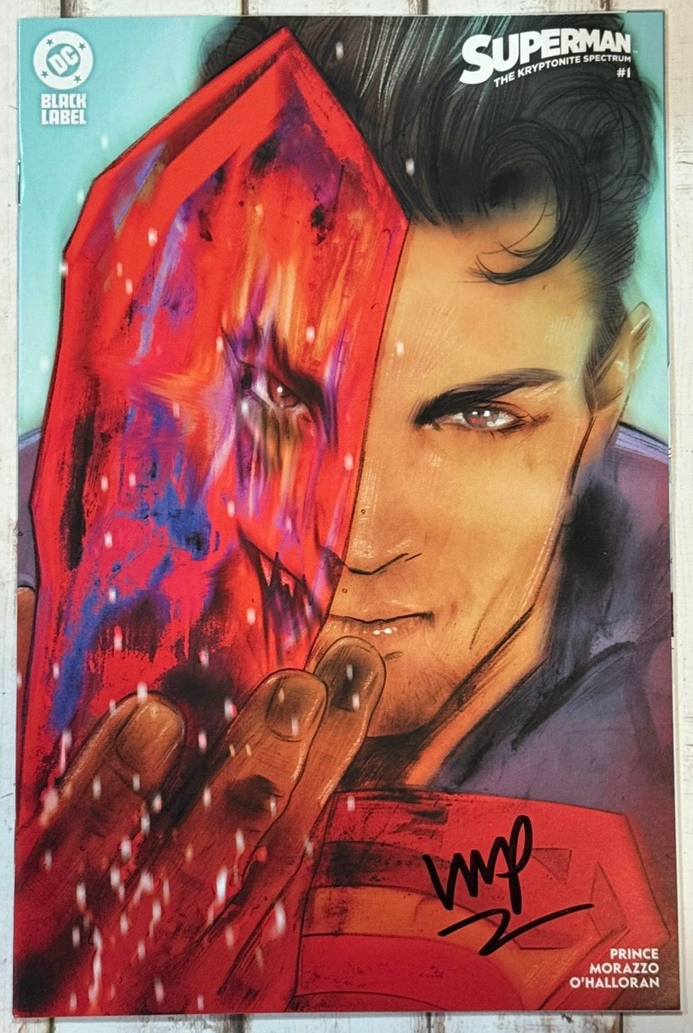 Superman : The Kryptonite Spectrum #1 Tula Lotay Variant Cover signed by W. Maxwell Prince