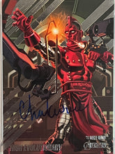 Load image into Gallery viewer, Chukwudi Iwui SIGNED High Evolutionary 2022 Fleer Ultra Avengers BGS BAS AUTO 10
