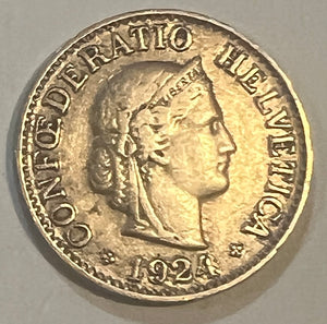 Switzerland 1924 - 10 Rappen