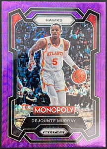 Dejounte Murray [Purple] #5 2023 Panini Prizm Monopoly