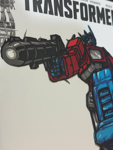 Transformers #13 Blank cover with Rick Sharif Original Blade Art (Optimus Prime)