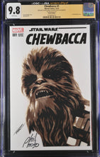 Load image into Gallery viewer, CGC x JSA 9.8 Star Wars Chewbacca #1 with blade art cutout of Chewbacca signed by Rick Sharif &amp; Phil Noto
