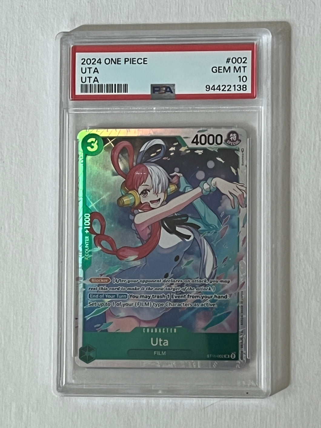 2024 One Piece UTA UTA Film #ST11-002 PSA 10 GEM MINT
