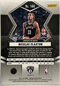 Nicolas Claxton #166 2021 Panini Mosaic
