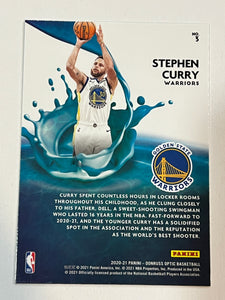 Stephen Curry #3 2020 Panini Donruss Optic Splash