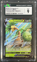 Load image into Gallery viewer, Alolan Exeggutor V (2022) Pokemon Go 005/078 CGC Mint 9
