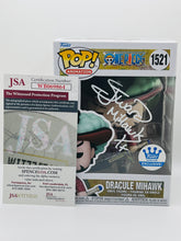 Load image into Gallery viewer, Dracule Mihawk 1521 One Piece Funko exclusive funko pop signed by Steven John Ward
