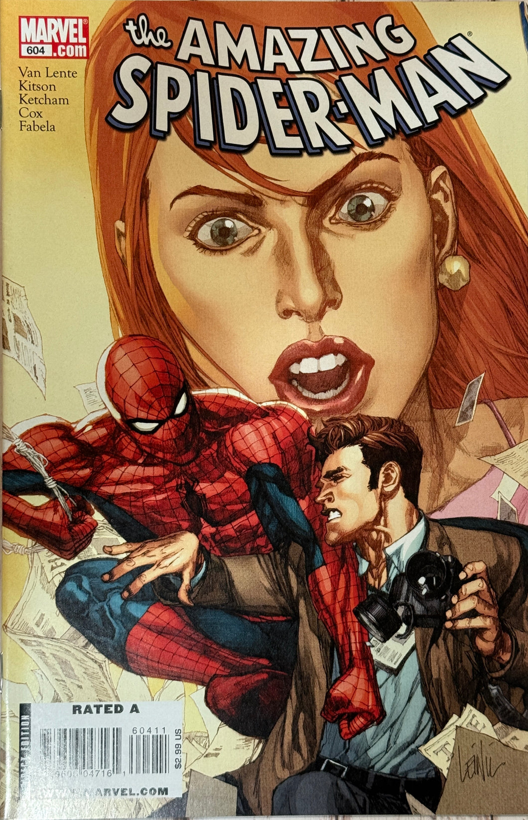 Amazing Spider-Man #604 (2009) cover by Leinil Francis Yu
