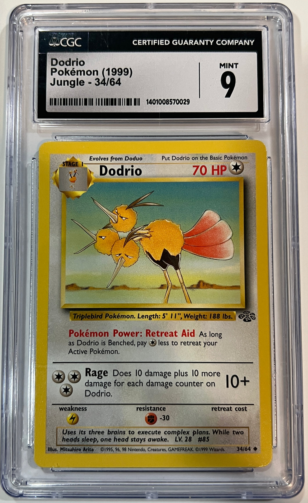 Dodrio 34/64 Jungle (1999)CGC 9 Mint
