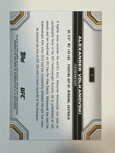 2024 Topps Chrome UFC Alexander Volkanovski Speckle Refractor Parallel #193/299