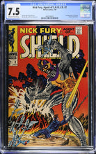 Load image into Gallery viewer, CGC 7.5 Nick Fury, Agent of S.H.I.E.L.D. #2 1968 Silver Age
