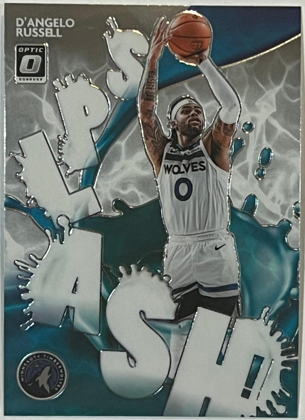 D'Angelo Russell #7 2020 Panini Donruss Optic Splash