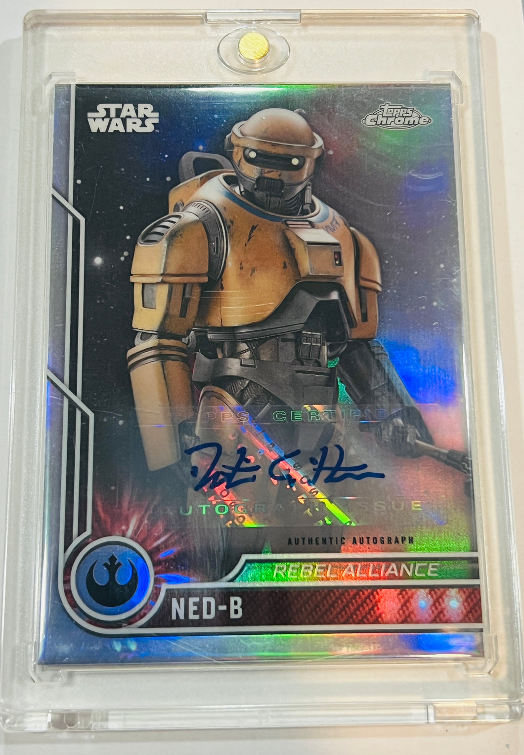 2023 Topps Chrome Star Wars NED-B Auto - Dustin Ceithamer - Refractor