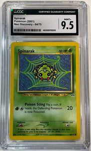 Spinarak 64/75 Neo Discovery (2001) CGC 9.5 Mint