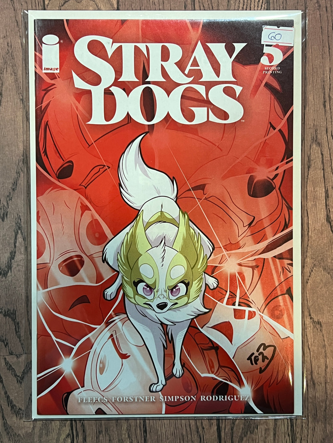 Stray Dogs #5 (Glass variant) signed by Trish Forstner