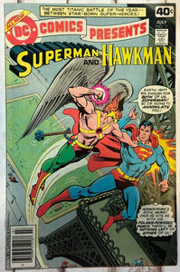 DC Comics Presents (Superman and Hawkman) #11 (1979) Cover by Ross Andru and Dick Giordano