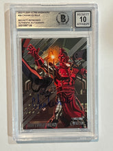 Load image into Gallery viewer, Chukwudi Iwui SIGNED High Evolutionary 2022 Fleer Ultra Avengers BGS BAS AUTO 10
