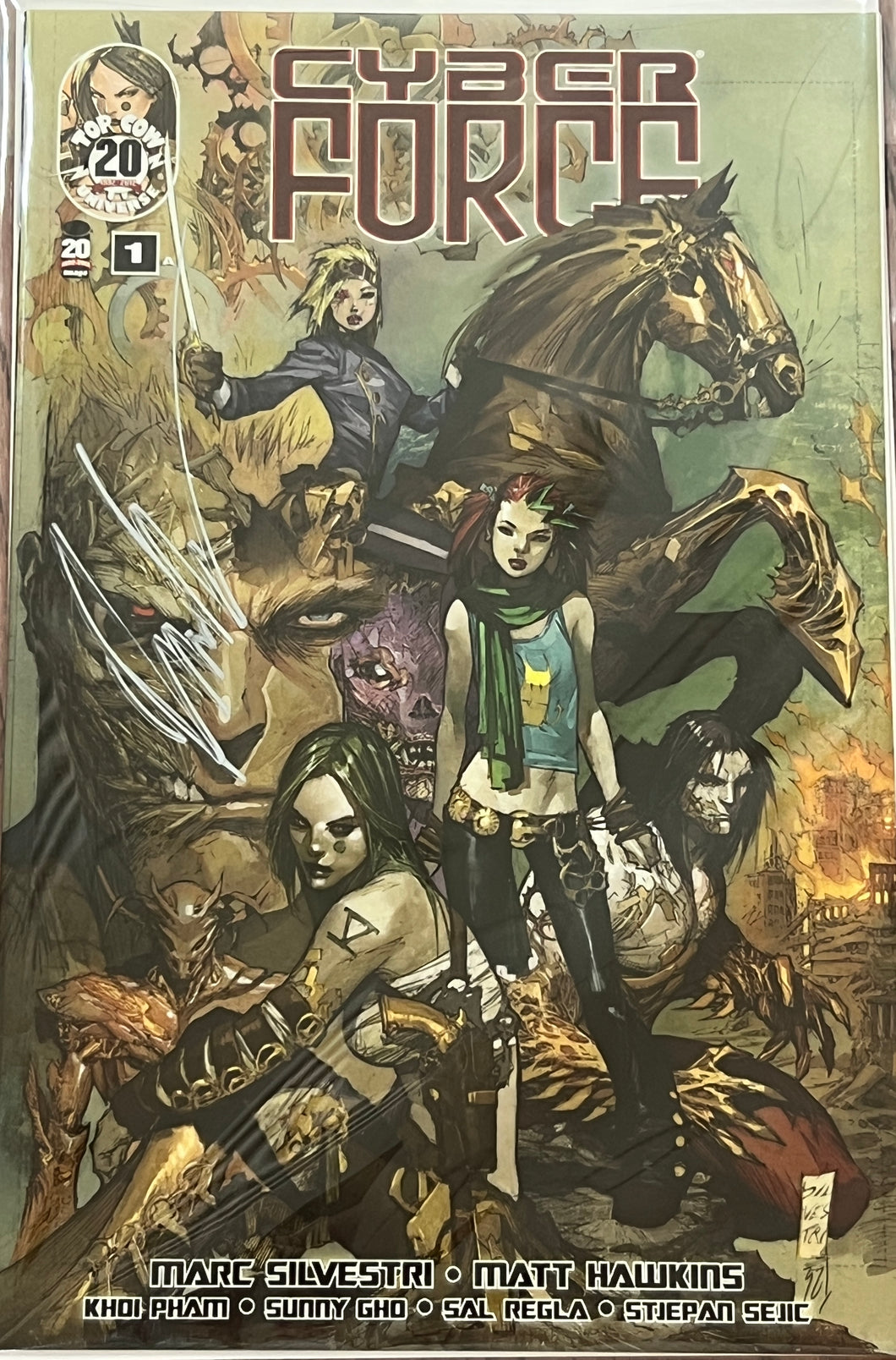 Cyber Force #1 signed by Matt Hawkins