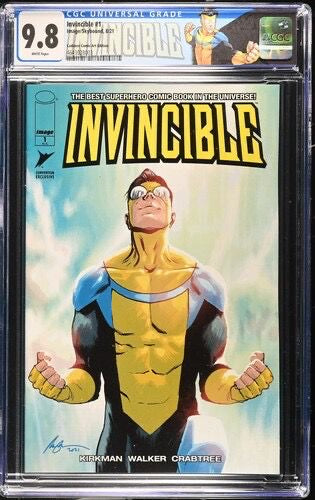 CGC 9.8 Invincible #1 8/21 GalaxyCon Edition with custom label