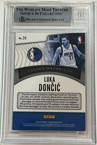 2019-20 Panini Prizm Dominance #20 Luka Doncic Dallas Mavericks BGS 9 w/ 10