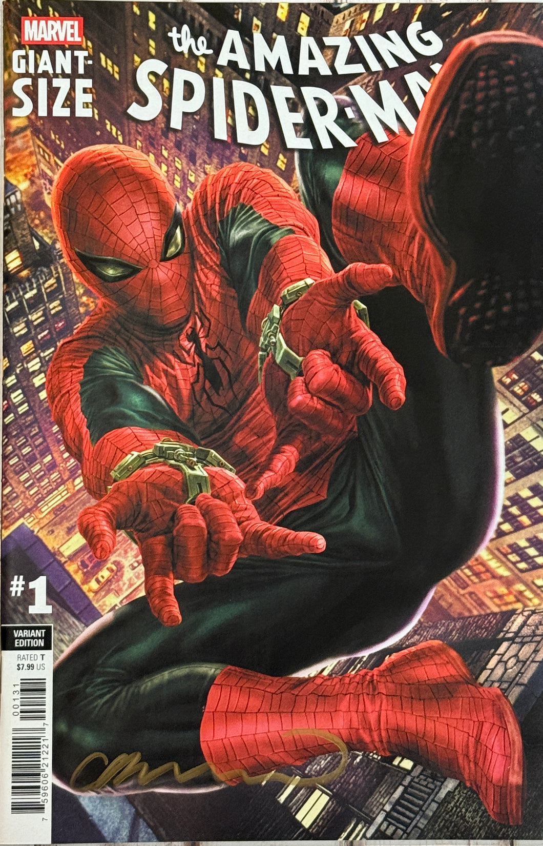 The Amazing Spider-Man (Giant Size) #1 Lee Bermejo variant cover signed by Lee Bermejo