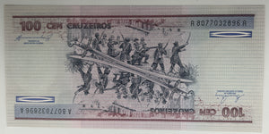 Brazil, 100 cruzeiros, ND (1984), UNC