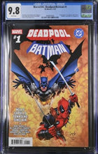 Load image into Gallery viewer, CGC 9.8 Deadpool / Batman #1 Greg Capullo cover
