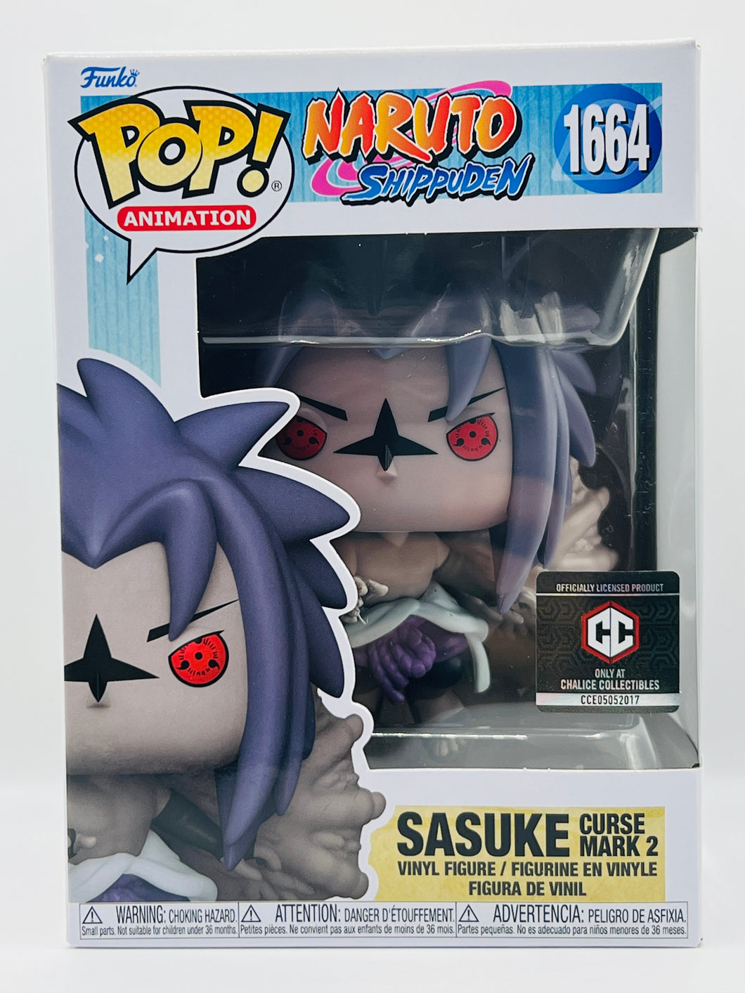 Sasuke Curse Mark 2 1664 Naruto Shippuden Challice Collectibles Exclusive Funko Pop