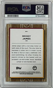 2023 Bowman Chrome U Bronny James Prodigal Playmakers Prospect #PP1 PSA 5 EX