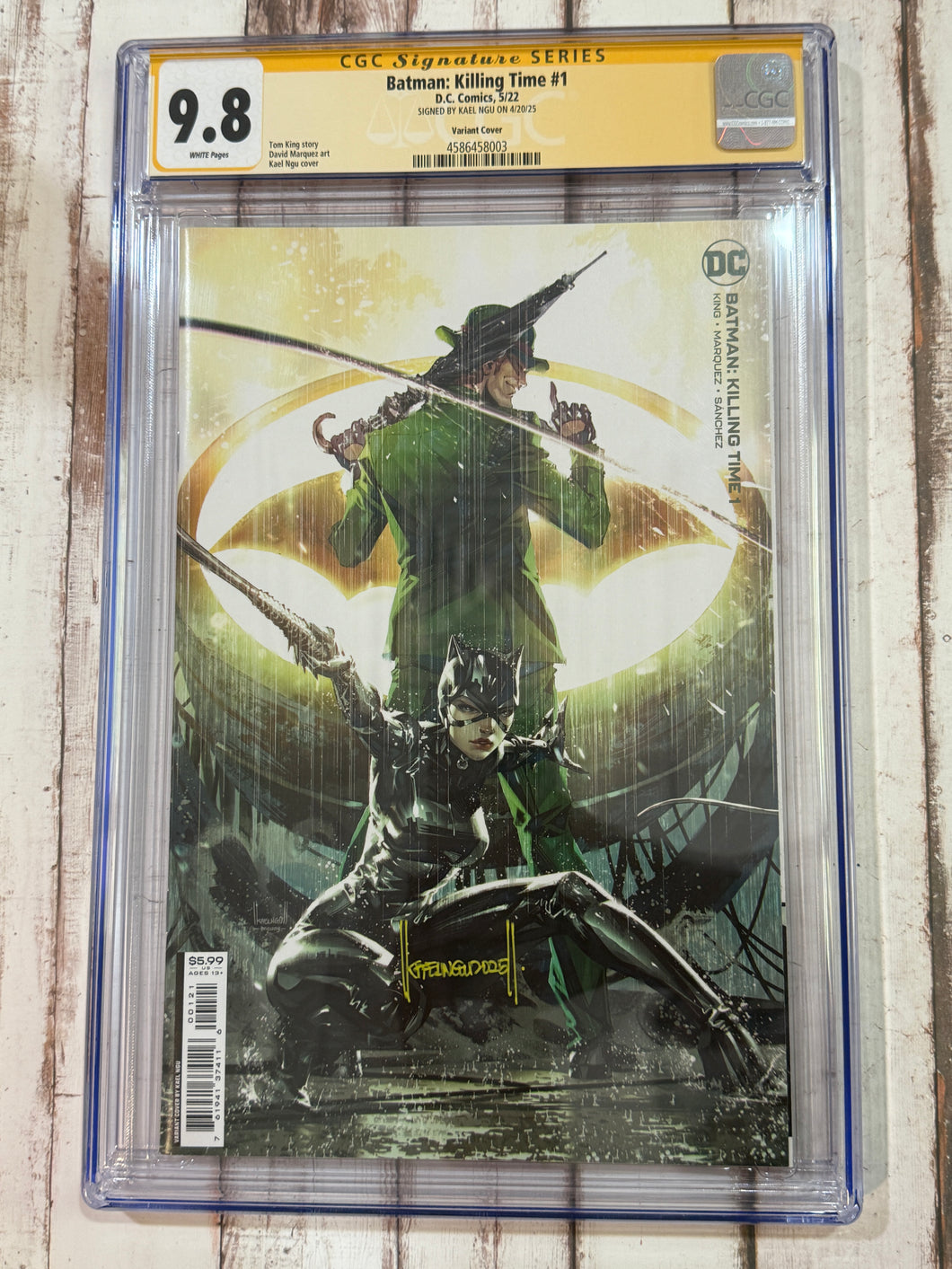 CGC SS 9.8 Batman : Killing Time #1 signed by Kael Ngu