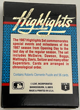 Load image into Gallery viewer, 1987 Donruss The Highlights Sealed Baseball Puzzle &amp; Cards Set
