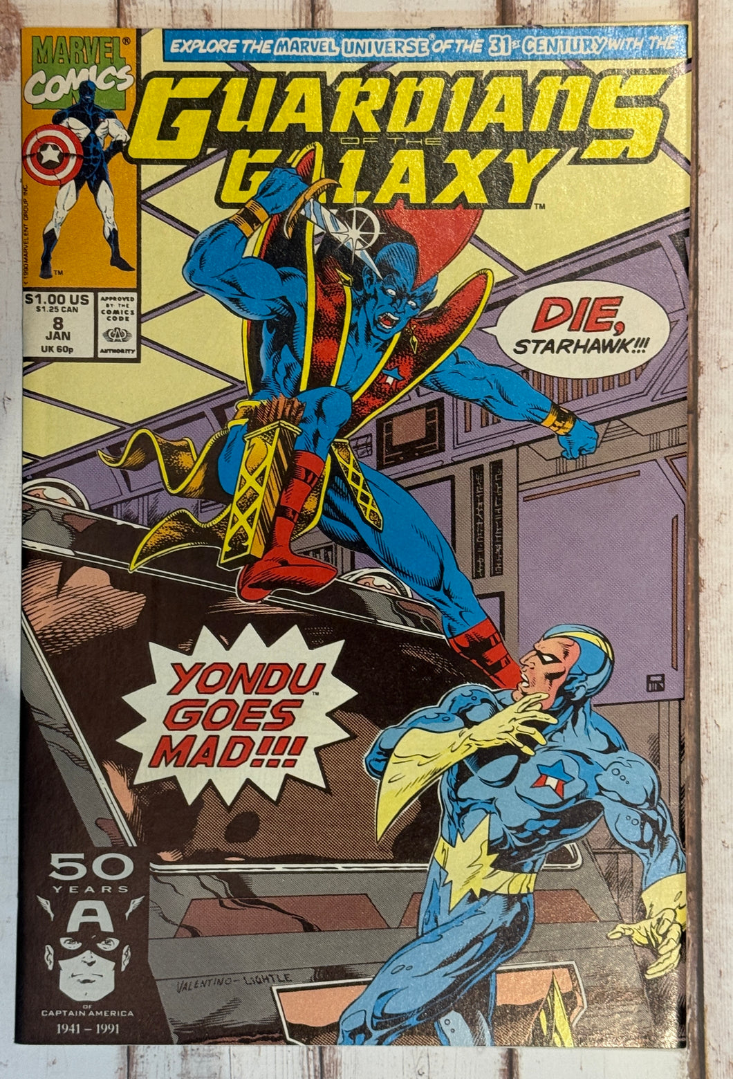 Guardians of the Galaxy #8 (1991) Cover by Jim Valentino and Steve Lightle