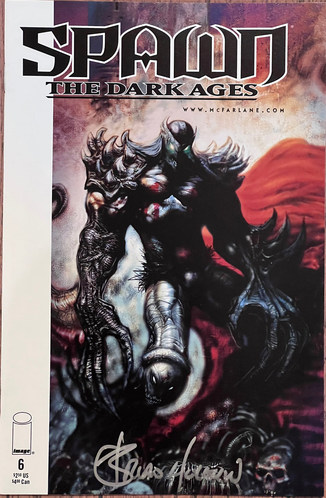 Spawn The Dark Ages #6 signed by Brian Holguin