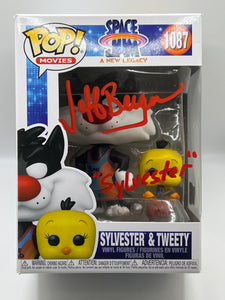 Sylvester & Tweety 1087 Space Jam a new legacy funko signed by Jeff Bergman