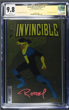Load image into Gallery viewer, CGC x JSA 9.8 Invincible #1 cover A signed by Ryan Ottley
