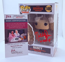 Load image into Gallery viewer, Nancy 1460 Stranger Things funko pop signed by Natalia Dyer
