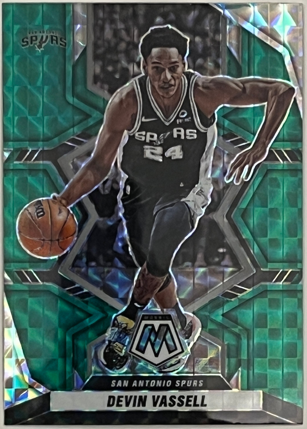 Devin Vassell [Green] #36 2021 Panini Mosaic