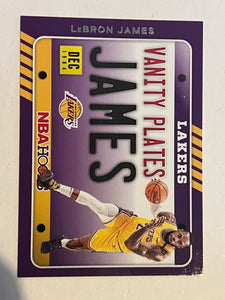 LeBron James #3 2020 Panini Hoops Vanity Plates