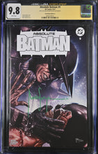 Load image into Gallery viewer, CGC x JSA 9.8 Absolute Batman #9 Convention Exclusive limited to 1,000 signed by Mico Suayan
