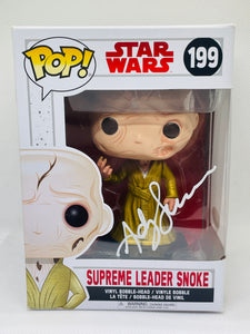 Supreme Leader Snoke 199 Star Wars funko pop signed by Andy Serkis (30)