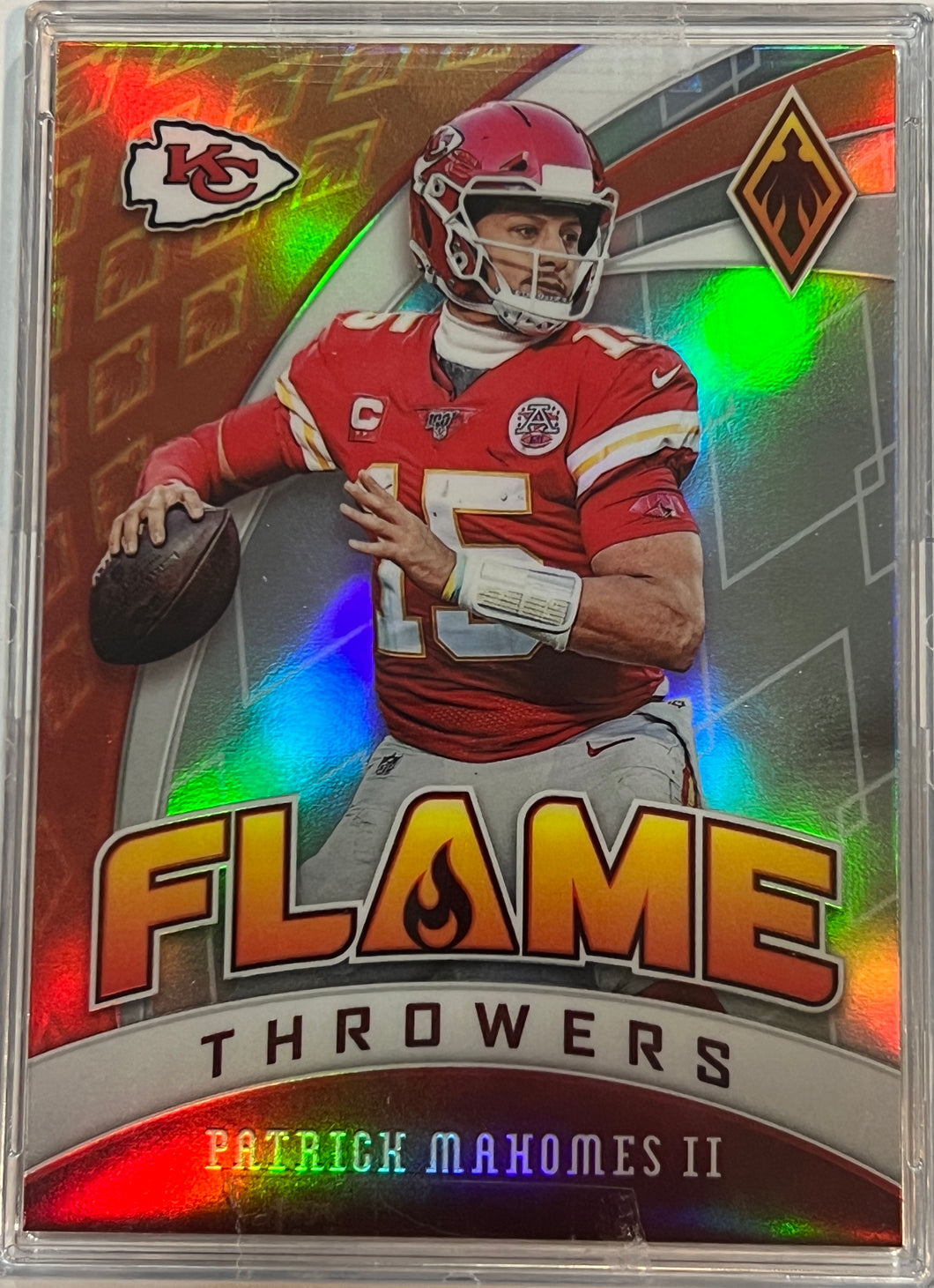 2020 Panini Phoenix Flame Throwers Silver #22 Patrick Mahomes II Chiefs