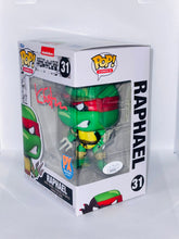 Load image into Gallery viewer, Raphael 31 Eastman and Laird&#39;s Teenage Mutant Ninja Turtles PX Previews exclusive funko pop signed by Kevin Eastman in red paint pen
