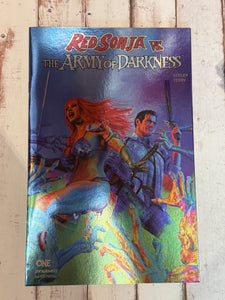 Red Sonja Vs Army of Darkness #1 (2025) Mark Spears Foil Variant