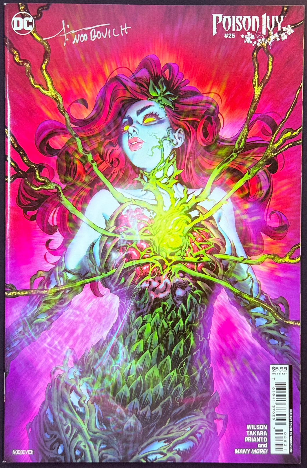 Poison Ivy #25 (Noobovich variant) signed by Noobovich