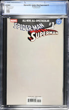Load image into Gallery viewer, CGC 9.8 Spider-Man / Superman #1 Skottie Young variant
