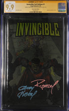 Load image into Gallery viewer, CGC SS 9.9 Invincible #1 Andy Kubert exclusive signed by Andy Kubert &amp; Ryan Ottley
