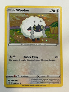 Wooloo 222/264 Cosmos Holo Promo Fusion Strike Pokemon Card