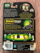 Load image into Gallery viewer, Star Wars PRINCESS LEIA With Sporting Blaster Commtech CHIP NEW VINTAGE 1999 (Hasbro)
