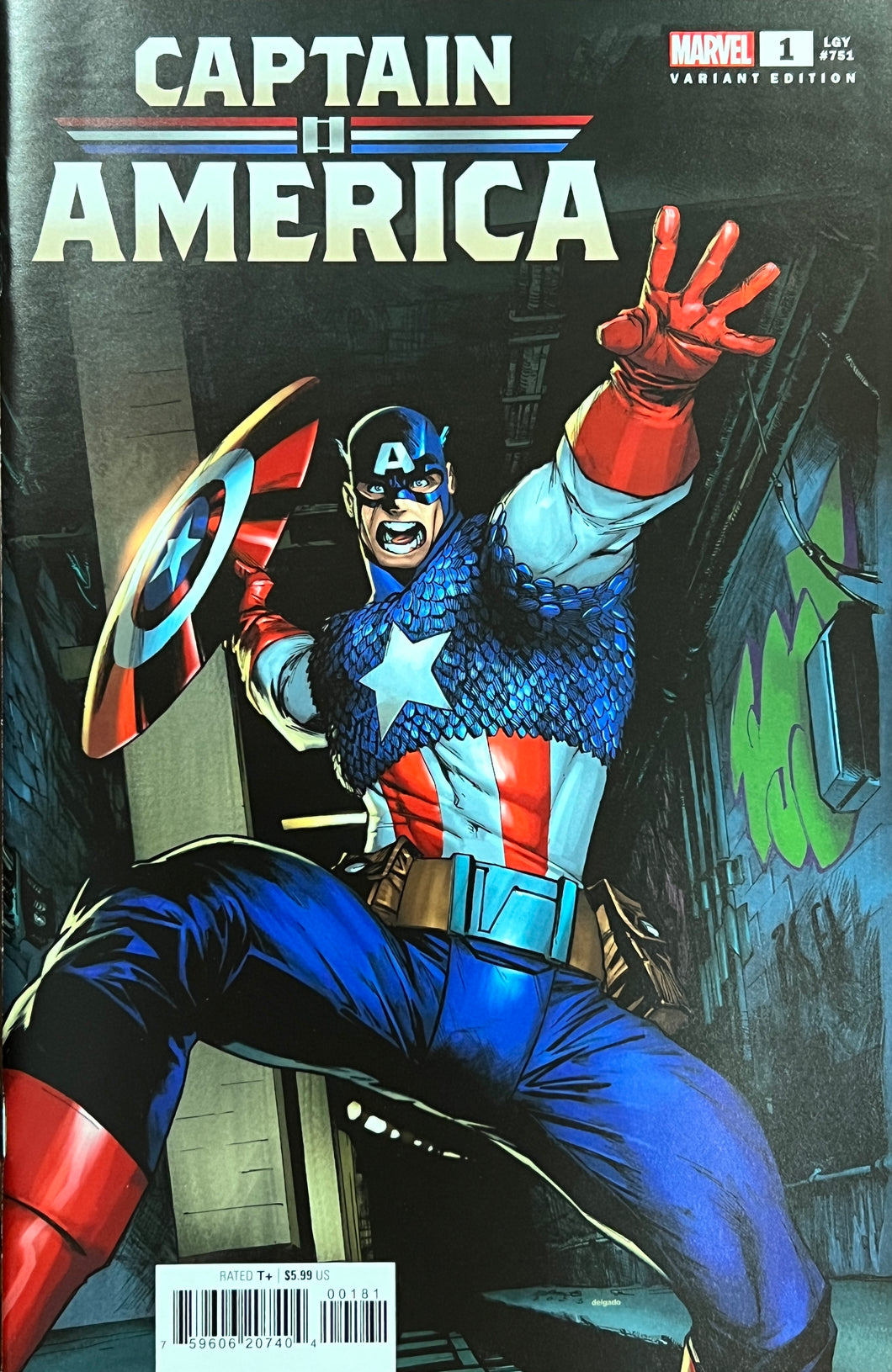 Captain America Vol 10 #1 Variant Humberto Ramos Cover